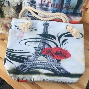 New Paris Travel Lightweight Large Tote Multicolor